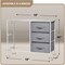 Sorbus Dresser with 5 Drawers - Storage Chest Organizer with Steel Frame, Wood Top, Handles, Fabric Bins